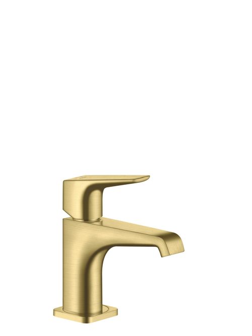 AXOR-HG-AXOR-Citterio-E-Einhebel-Waschtischmischer-90-mit-Hebelgriff-fuer-Handwaschbecken-mit-Ablaufgarnitur-Brushed-Brass-36112950 gallery number 1